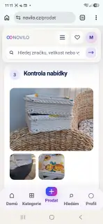 Set košíčků 20x20
