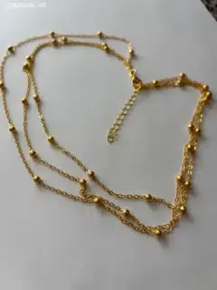 Elegantni zlacený nerezový náhrdelník