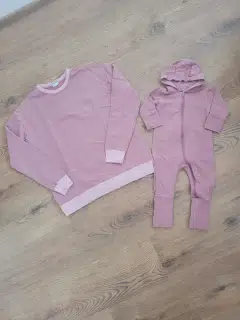 Teplákový matchy matchy set máma a dcera Moniel, vel. S a 74