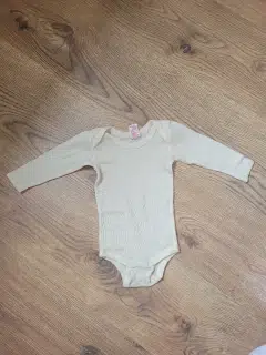 Pastelově žluté merino body Engel, vel. 62/68