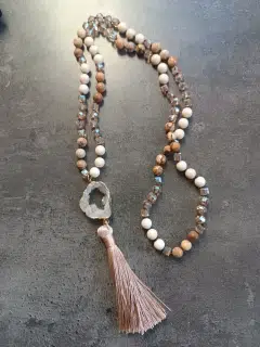 Boho náhrdelník a drúzou